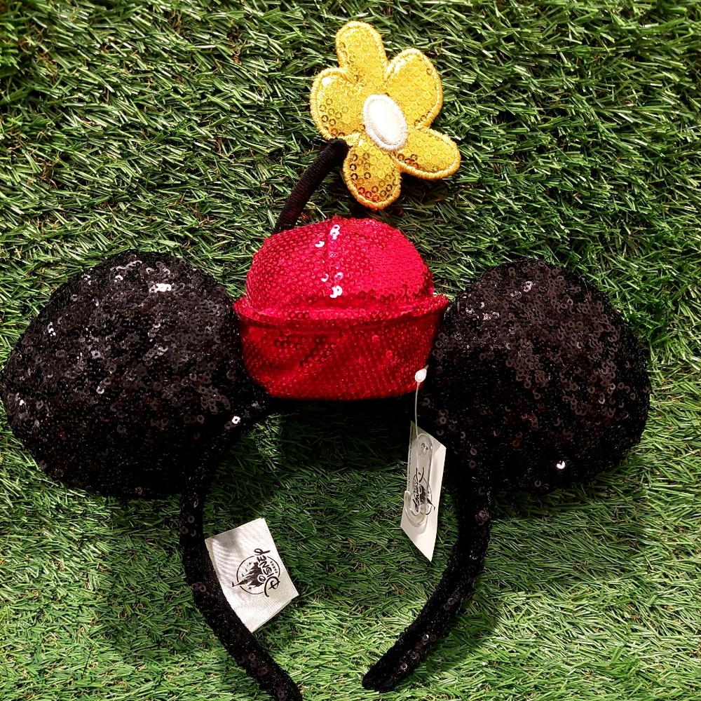 Disney Minnie Mouse Hat Flower Ears